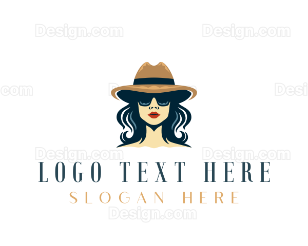 Feminine Hat Style Logo