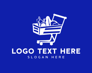  Shopping Grocery Cart logo