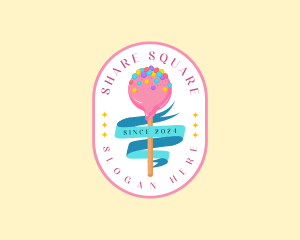 Sweet Candy Lollipop Logo