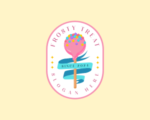 Sweet Candy Lollipop logo design