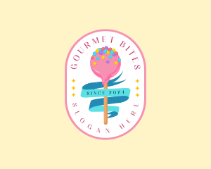 Sweet Candy Lollipop logo design