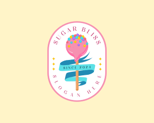 Sweet Candy Lollipop logo design