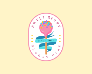 Sweet Candy Lollipop logo design