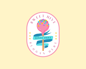 Sweet Candy Lollipop logo design