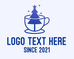Blue Christmas Tree Cafe  logo