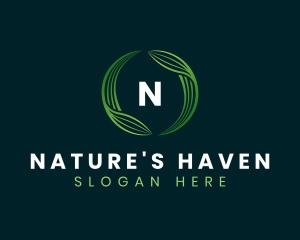 Leaf Nature Spa logo design