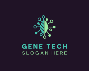 Pharmaceutical Biotech Leaf logo design