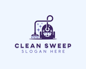 Vacuum Cleaner Sanitation logo design