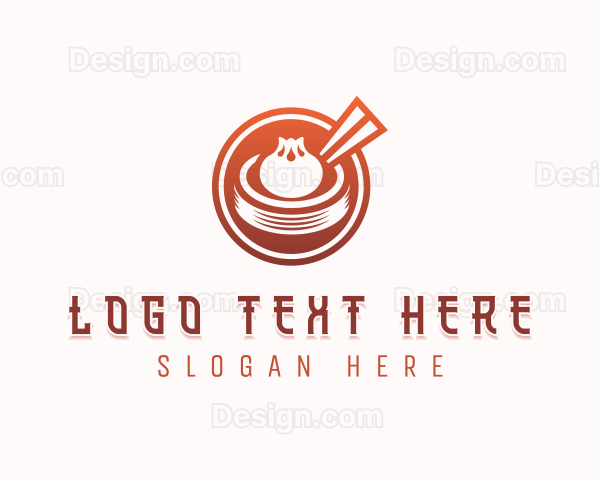 Steamed Bun Asian Cuisine Logo