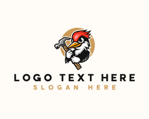 Carpentry Woodpecker Bird logo