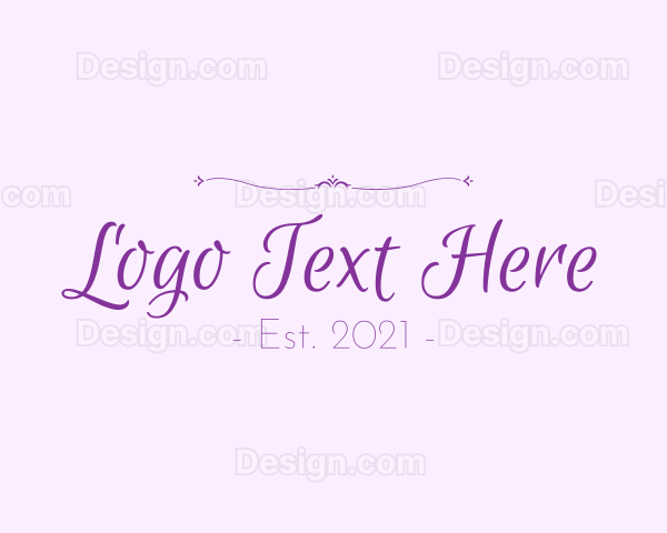 Luxurious Feminine Fashion Logo