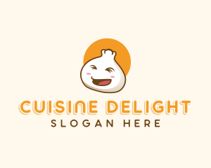 Happy Dumpling Dimsum logo design