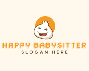 Happy Dumpling Dimsum logo design