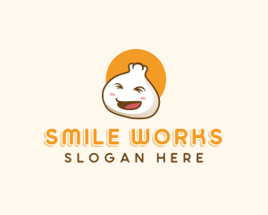 Happy Dumpling Dimsum logo design