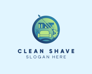 Living Room Cleaning logo design