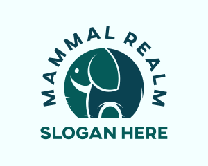 Elephant Zoo Animal logo