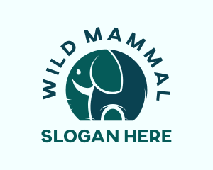 Elephant Zoo Animal logo design