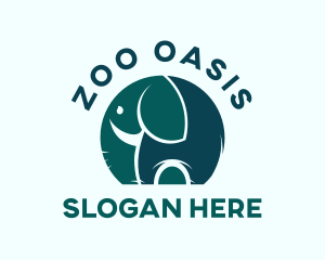 Elephant Zoo Animal logo design