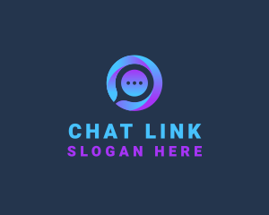 Digital Chat Telecommunications logo design