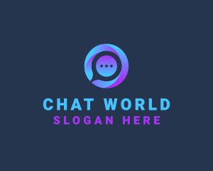 Digital Chat Telecommunications logo design