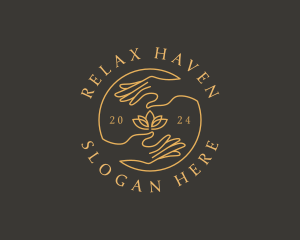 Hand Lotus Spa logo design