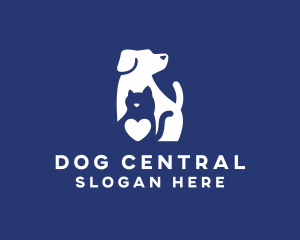 Dog Cat Pet Grooming logo design