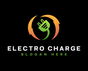 Natural Electric Plug logo design