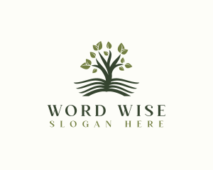 Tree Book Literature logo