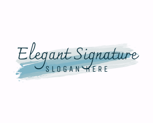 Elegant Watercolor Business logo design