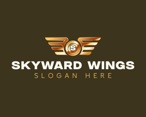 Elegant Wings Coin logo design