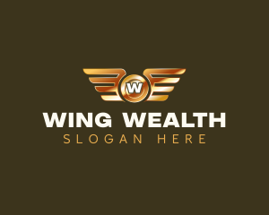 Elegant Wings Coin logo design