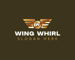 Elegant Wings Coin logo design