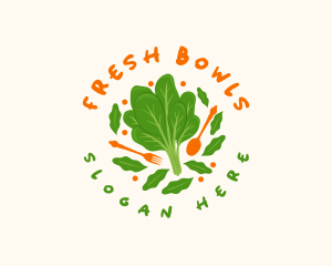 Spinach Salad Bar logo design