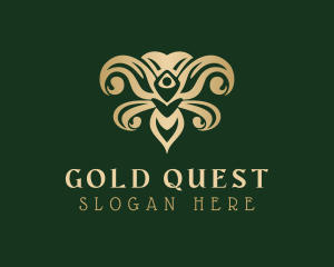 Gold Nature Wellness  logo design