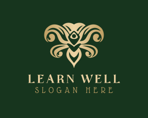 Gold Nature Wellness  logo design