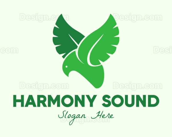 Green Eco Bird Logo