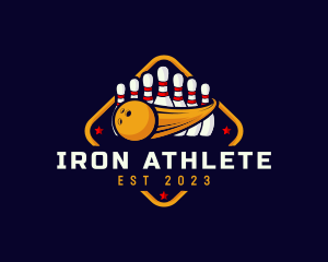 Bowling Athletic Sports logo design