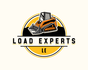 Truck loader Construction logo