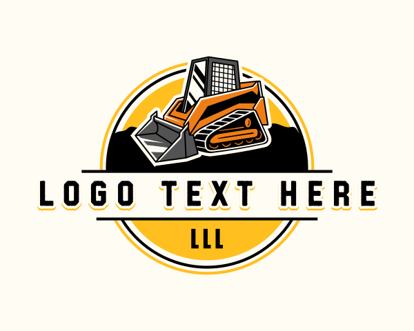 Skid Loader logo example 4