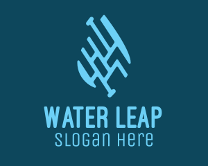 Water Droplet Plumbing  logo design