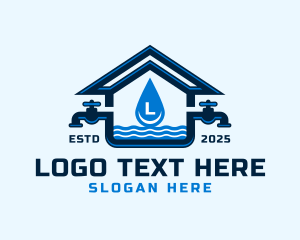 Faucet Pipeline Plumbing logo
