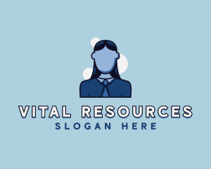 Female Human Resources logo design