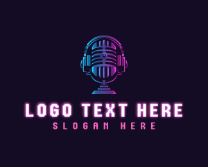 Podcast Headset Microphone logo