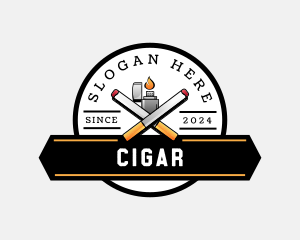 Cigarette Vice Lighter logo design