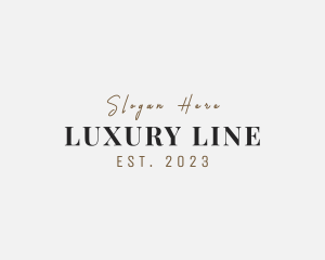 Luxury Fashion Enterprise logo design