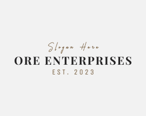 Luxury Fashion Enterprise logo design