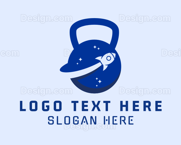 Space Galaxy Kettlebell Logo