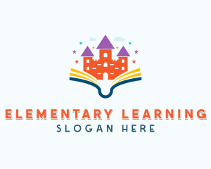 Castle Book Learning logo design