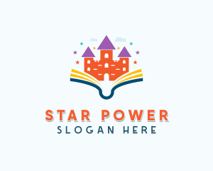 Castle Book Learning logo design