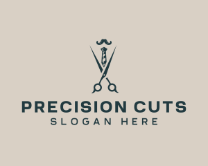 Scissors Grooming Barbershop  logo design